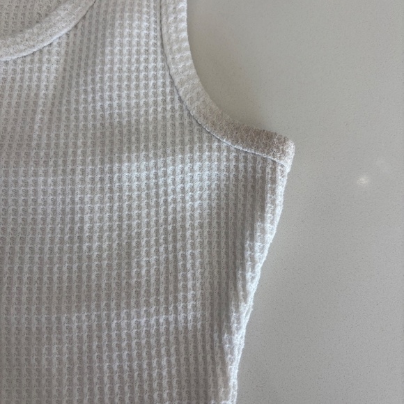 Hippie Rose Three button Waffle Tank - Picture 2 of 3